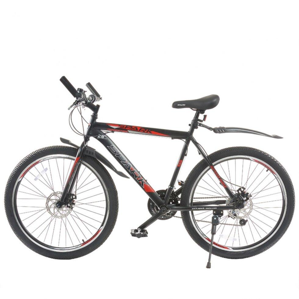 Велосипед SPARK FORESTER 26" 2021, размер L, черно-красный